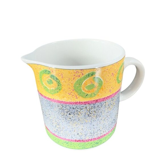 Sakura MALAGA Sue Zipkin Stoneware Ceramic Pitcher Small Creamer 1998 Vintage - Picture 1 of 12